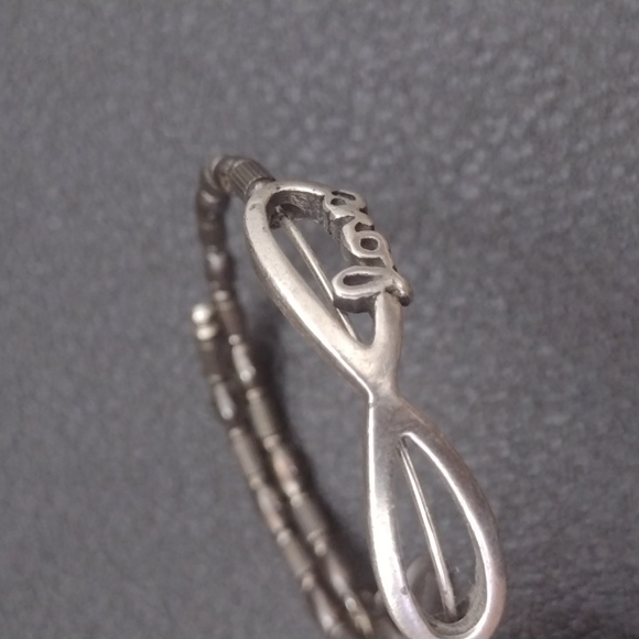 Alex and Ani Jewelry - Alex and Ani Infinite Love Silver Wrap Bracelet Vintage sixty six 66 boho glam